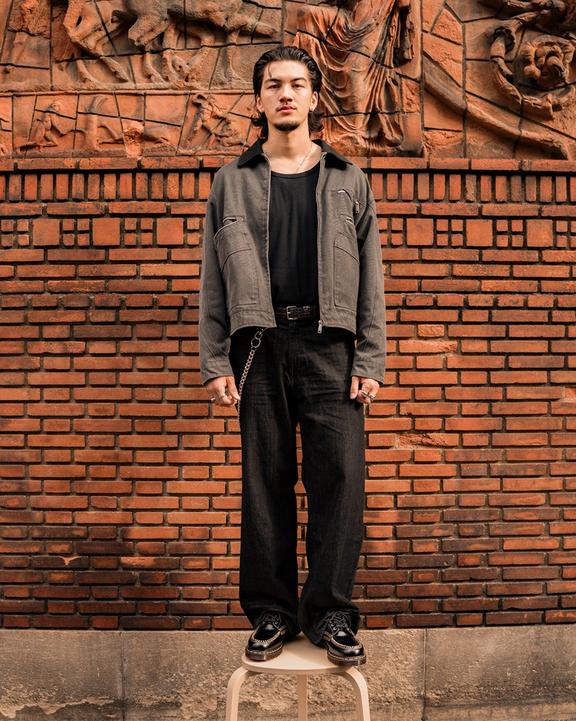 Giày Dr. Martens LOWELL Leather Moc Toe Shoes